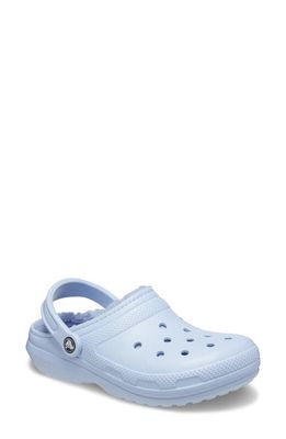 CROCS Gender Inclusive Classic Lined Clog in Blue Calcite
