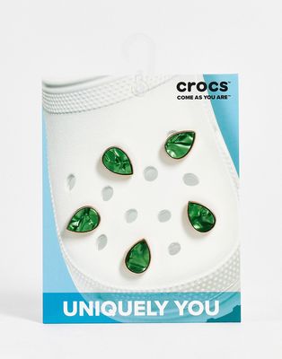 Crocs green gem 5 pack of jibbitz-Multi