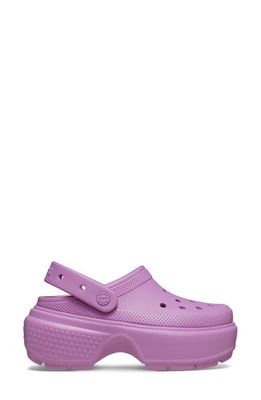 CROCS Stomp Slingback Platform Clog in Bubble