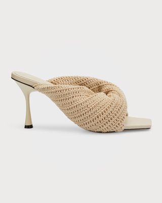 Croissant Crochet Mule Sandals