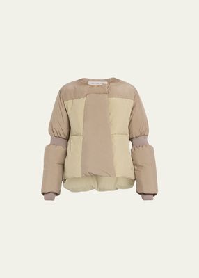 Cropped Aphid Down Puffer Jacket