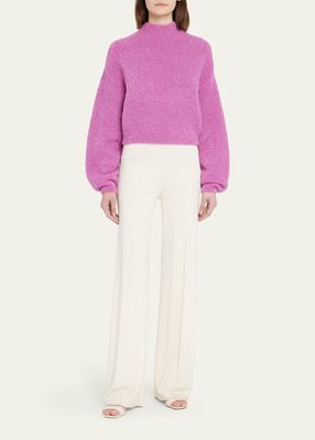 Cropped Boucle Sweater