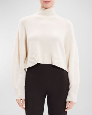 Cropped Cashmere Pullover Sweater