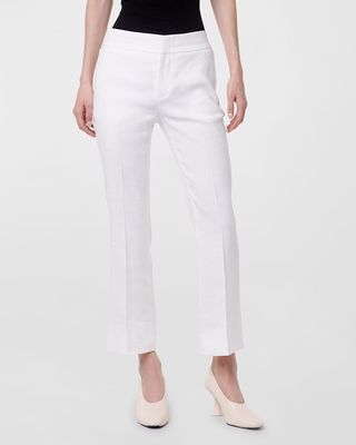 Cropped Flare Trouser Pants