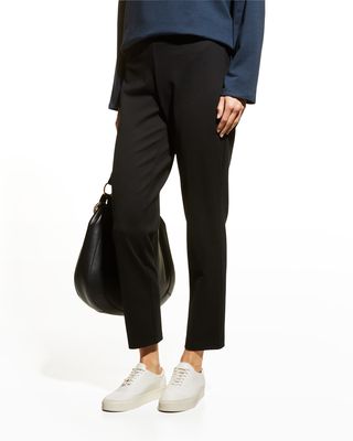 Cropped Knit Ankle Pants
