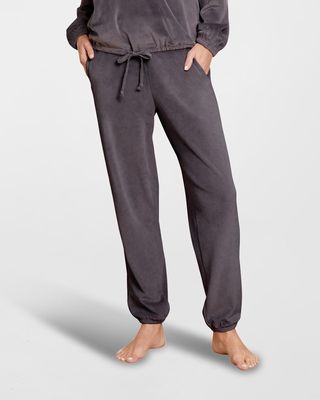 Cropped Straight-Leg Joggers