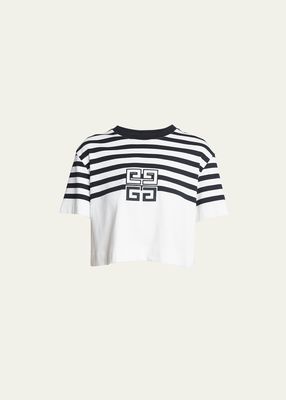 Cropped T-Shirt with 4G Logo