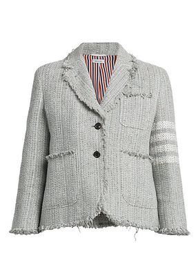 Cropped Tweed Sack Jacket