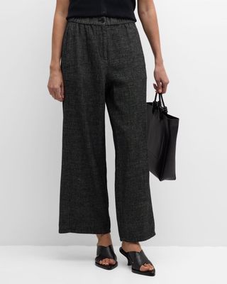 Cropped Wide-Leg Hemp-Organic Cotton Pants