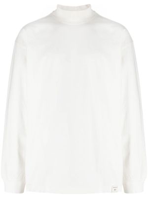 CROQUIS logo-embroidered long-sleeve T-shirt - White