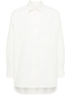 CROQUIS long-sleeve patch-pocket shirt - White
