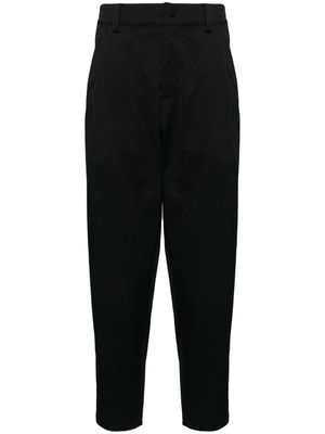 CROQUIS mid-rise tapered trousers - Black