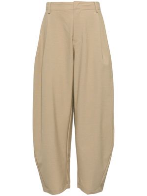 CROQUIS mid-rise tapered trousers - Brown