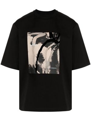 CROQUIS printed short-sleeve T-shirt - Black