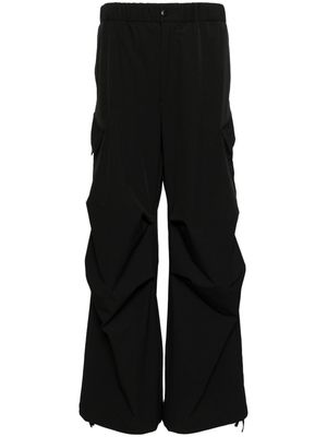 CROQUIS wide-leg cargo trousers - Black
