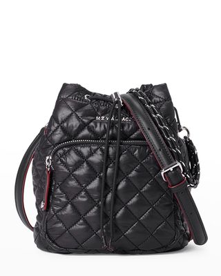 Crosby Quilted Nylon Bucket Bag