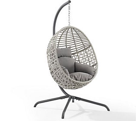 Crosley Lorelei Indoor/Outdoor Wicker Hanging E gg Chair