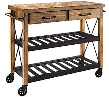 Crosley Roots Rack Industrial Kitchen Cart