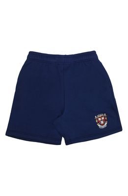 Cross Colours BSU Crest Shorts in Navy Blue