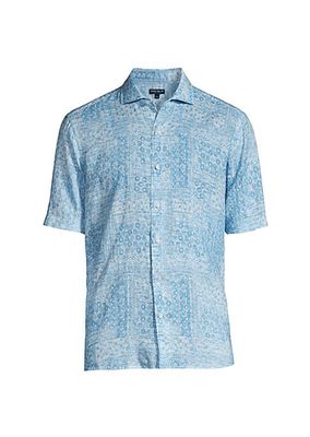 Crown Crafted Lian Linen Short-Sleeve Sport Shirt