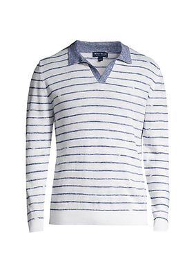 Crown Crafted Triste Striped Linen & Wool-Blend Sweater