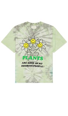 CRTFD Happy Plant Tee in Green
