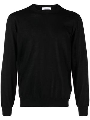 Cruciani crew-neck fine-knit jumper - Black