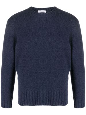 Cruciani crew-neck fine-knit jumper - Blue