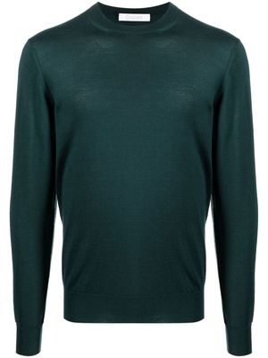 Cruciani crew-neck fine-knit jumper - Green