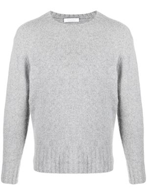 Cruciani crew-neck fine-knit jumper - Grey