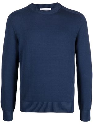 Cruciani crew neck knitted jumper - Blue