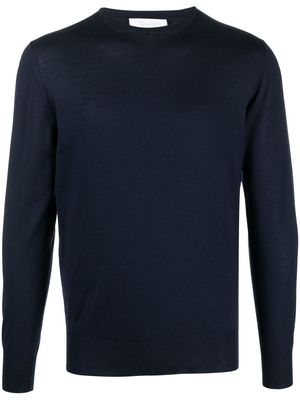 Cruciani crew-neck wool jumper - Blue