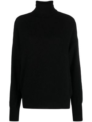 Cruciani Dolcevita roll-neck wool blend jumper - Black