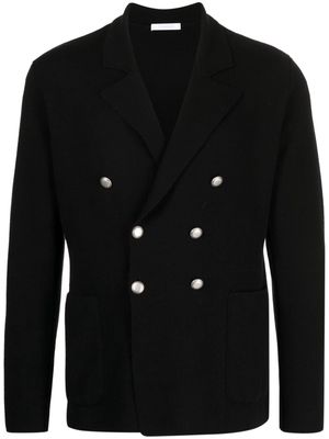 Cruciani double-breasted wool blazer - Black