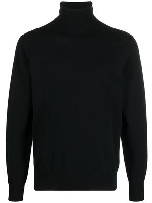 Cruciani fine-knit roll-neck jumper - Black