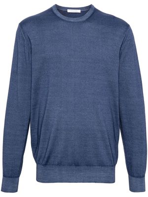 Cruciani fine-knit wool jumper - Blue