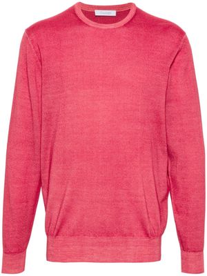 Cruciani fine-knit wool jumper - Red
