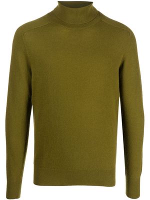 Cruciani roll neck fine-knit jumper - Green