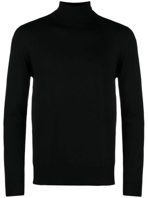 Cruciani roll-neck wool jumper - Black