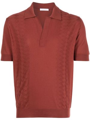 Cruciani short-sleeve cotton polo shirt - Brown