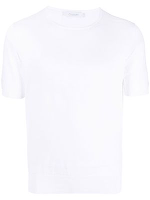 Cruciani short-sleeved knitted T-shirt - White