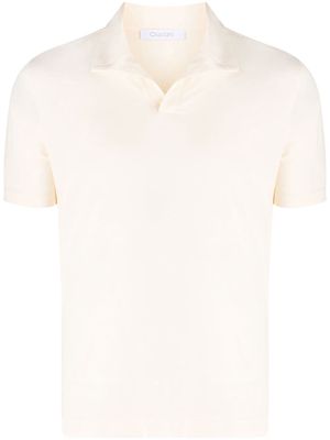 Cruciani spread-collar polo shirt - Neutrals