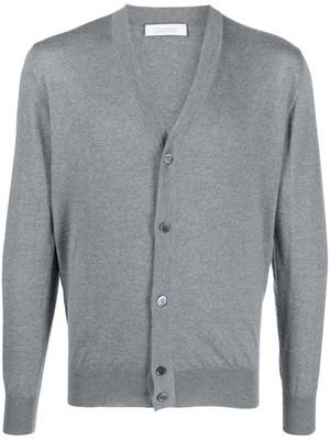 Cruciani V-neck knit cardigan - Grey