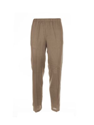 Cruna Hazelnut Linen Blend Trousers