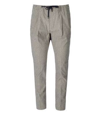 Cruna Mitte Trousers With Blue Stripes