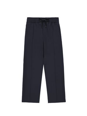 Cruna Navy Blue Viscose Trousers