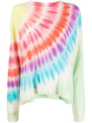CRUSH CASHMERE Nessie tie-dye print jumper - Multicolour
