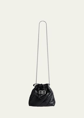 Crush XS Quilted Leather Bucket Bag