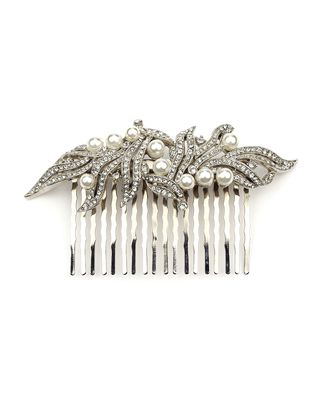 Crystal & Pearly Hair Comb