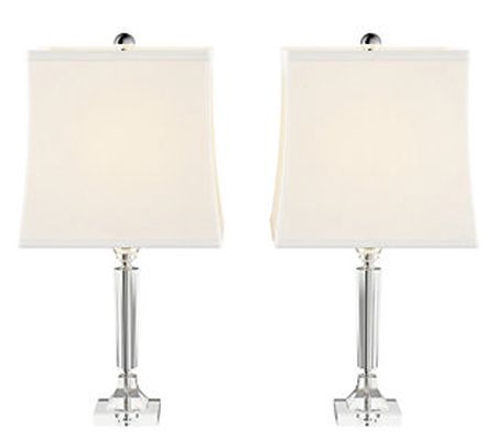 Crystal Candlestick Lamps, Set of 2 - Hastings Home